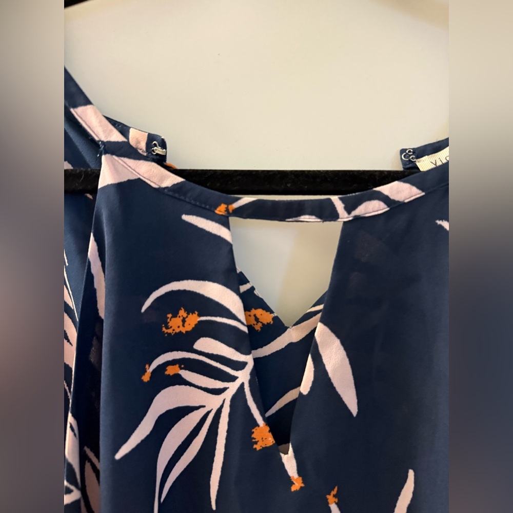 Violet & Claire Blue Tan Cut Out Tank Top - Picture 3 of 6